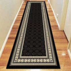 Medori Craze Black Runner Rug