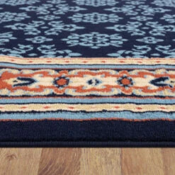 Medori Craze Navy Runner Rug -Sydney Rugs Online Ruby6334NavyThickness