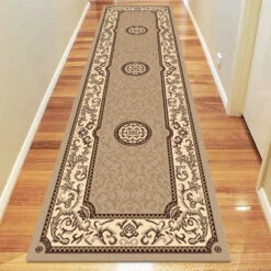 Medori Coral Beige Runner Rug