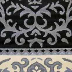 Medori Coral Black Rug -Sydney Rugs Online Ruby 1920 Black Detail