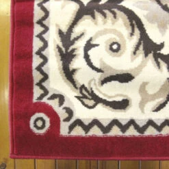 Medori Coral Red Rug -Sydney Rugs Online Ruby 1920 Red Corner