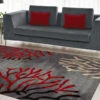Medori Cherry Grey Rug 2 Medori Cherry Grey Rug -Sydney Rugs Online Ruby 2116 Grey Lounge
