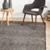 Skandinavian Wool Black Rug -Sydney Rugs Online SKAN 300 BLA 2