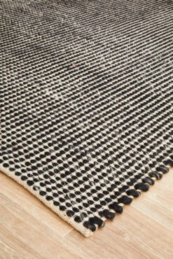 Skandinavian Wool Black Rug -Sydney Rugs Online SKAN 300 BLA 4