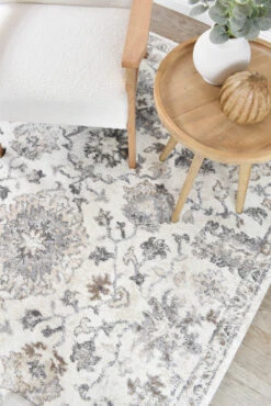 Sophia Pearl Bloom Grey Beige Rug -Sydney Rugs Online SOFIA B0678A GREY 6