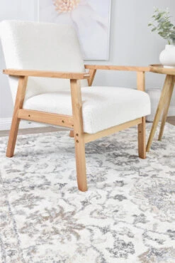 Sophia Pearl Bloom Grey Beige Rug -Sydney Rugs Online SOFIA B0678A GREY 9