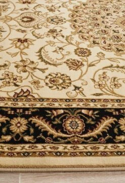 Classic Sydney Medallion Ivory With Black Border Rug -Sydney Rugs Online SYD 9 IB 3 6d389a96 2409 462c ade8 e842d4a8ba24