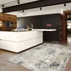 Celestial Stele Sand Grey Rug