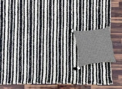 Alpha Arrow Strip Carbon Rug -Sydney Rugs Online Strand Carbon 3