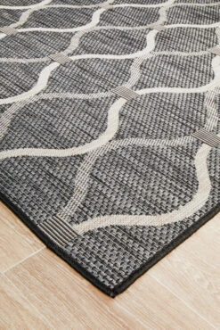 Courtyard Portico Black Rug -Sydney Rugs Online TER 5501 BLK 4