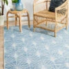 Courtyard Porch Llertis Blue Rug -Sydney Rugs Online TER 5502 BLU