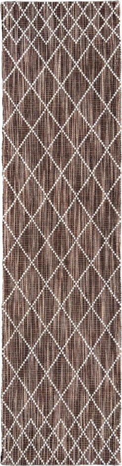 Puzzle Chocolate Rug -Sydney Rugs Online cross chocolate runner