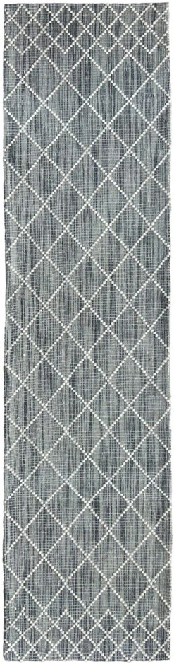 Puzzle Dark Grey Rug -Sydney Rugs Online cross dkgrey runner