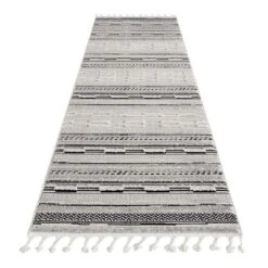 Alvine Pillar Grey Runner Rug