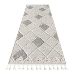 Alvine Sappy Ivory Grey Runner Rug